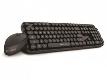 Teclado y Mouse Óptico Inalámbrico TECHZONE TZ19COMB01-INA