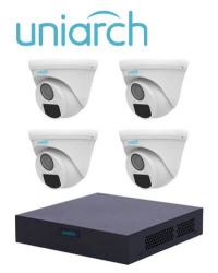 Kit de videovigilancia UNIARCH XVR301-04F/4*UAC-T112-F28 